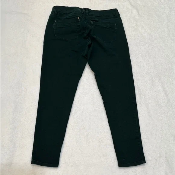 Democracy AB Technology Dark Green Skinny Jeans With Elastic Band on Waist - Picture 12 of 14